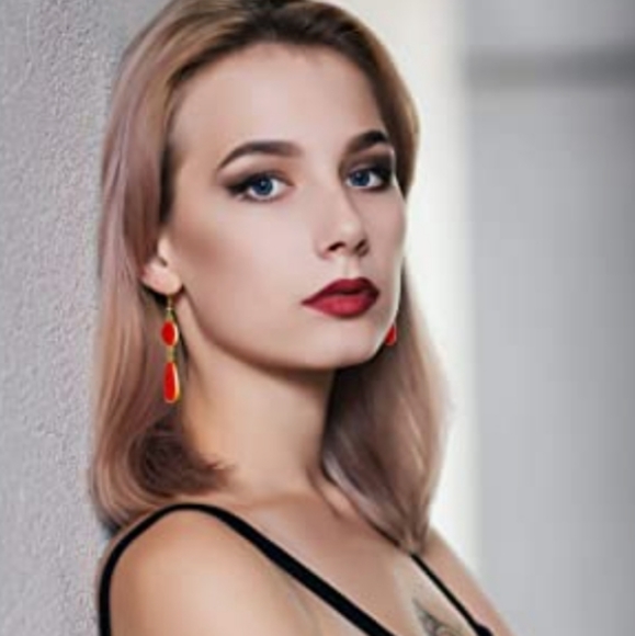 12 Paires Druzy Drop Crystal Earrings NWT - Picture 2 of 7